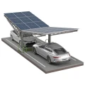 Solcellecarport til 2 køretøj T Eco 11,4m x 3,3m Solcelleparkering GPV-101-09