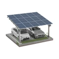 Solcellecarport til 2 køretøj L 5,7m x 5,2m Solcelleparkering GPV-101-14 (2)