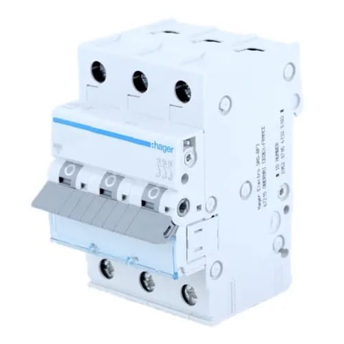 Overstrømsafbryder C 25A 3P 6kA MCN325E HAGER GPV-401-59