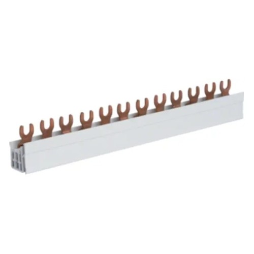 Forbindelsesskinne 3-polet 12mod 10mm2 KDN363A, gaffelformet Hager GPV-401-60