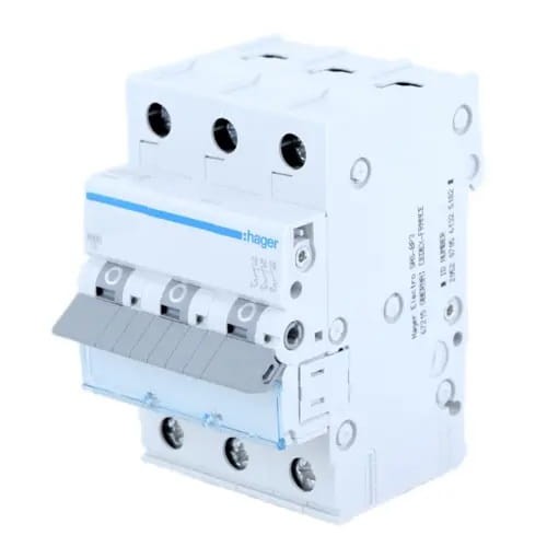 Overstrømsafbryder B 25A 3P 6kA MBN325E HAGER GPV-401-72