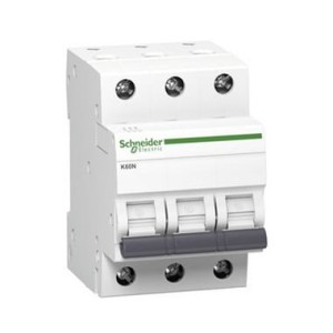 Overstrømsafbryder C 20A 3P 6kA K60N-C20-3 Acti9 A9K02320 SCHNEIDER ELECTRIC