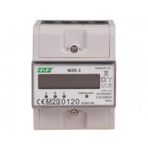 Elektricitetsmåler 3-faset 80A MID WZE-3 F&F FILIPOWSKI