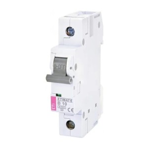Overstrømsafbryder B 10A 1P 6kA ETIMAT6 002111514 ETI