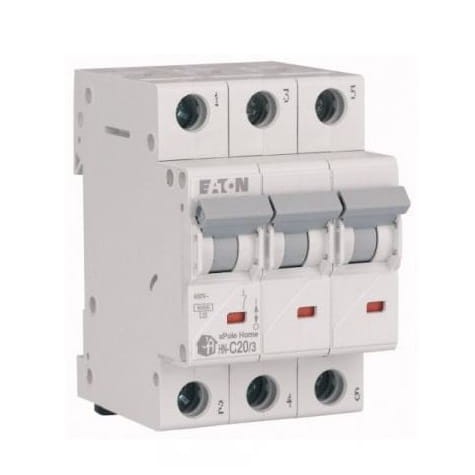 Eaton overstrømsafbryder C 20A 3P 6kA GPV-401-88