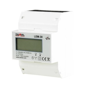 Zamel 3-faset elmåler 100A LCD