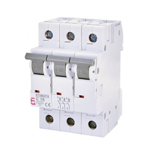 ETI-afbryder C 16A 3P 6kA