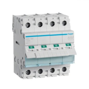 Hager 3-faset isolationsafbryder 4P 100A 400V AC