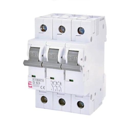 ETI Overstrømsafbryder B 25A 3P 6kA GPV-401-125