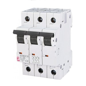ETI Overstrømsafbryder C 25A 3P 10kA