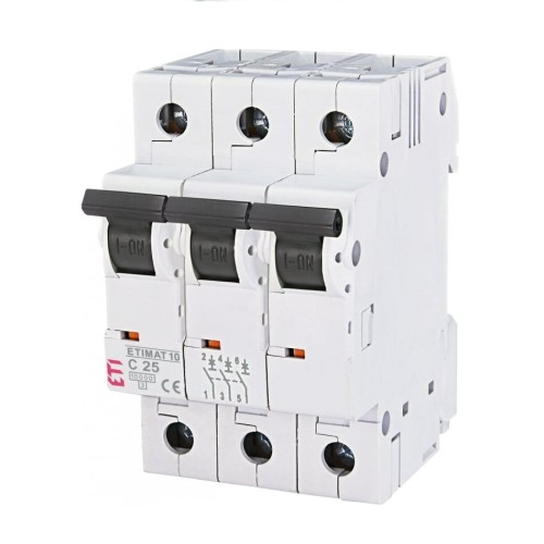 ETI Overstrømsafbryder C 25A 3P 10kA GPV-401-133
