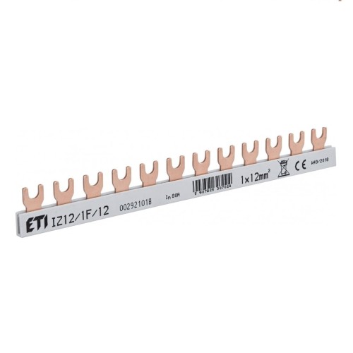 ETI isoleret samleskinne IZ12 1F 12 80A GPV-401-174