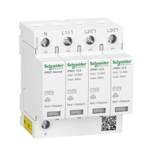 Schneider Electric Overspændingsafleder Type 1+2 (Klasse B+C) 3P+N 12,5kA 1,5kV