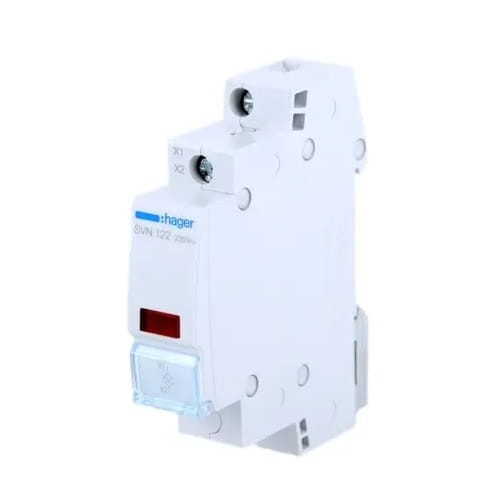 Hager Signallampe Led Rød 230V AC GPV-401-183