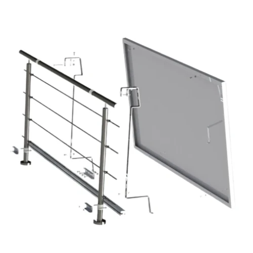 Fotovoltaisk installationssæt til balkongelænder XL Balus 2 GPV-200-02