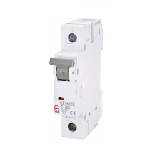 ETI-afbryder C 20A 1P 6kA