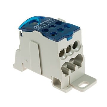 ELEKTRO-PLAST Afbryderblok 1-polet 125A TH35 blå UKK-125 GPV-401-214