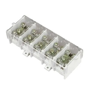 Klemrække LZ 5x35/16 mm2 med dæksel (tilslutning) TH35
