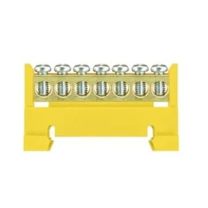 Pawbol-skinneklemme - 7 gule - lav base