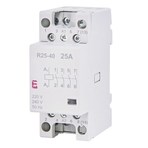 ETI Modulær kontaktor 230V AC 4NO 25A