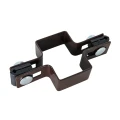 Mellemholder til hegnspaneler 40x60 brun GPV-700-05