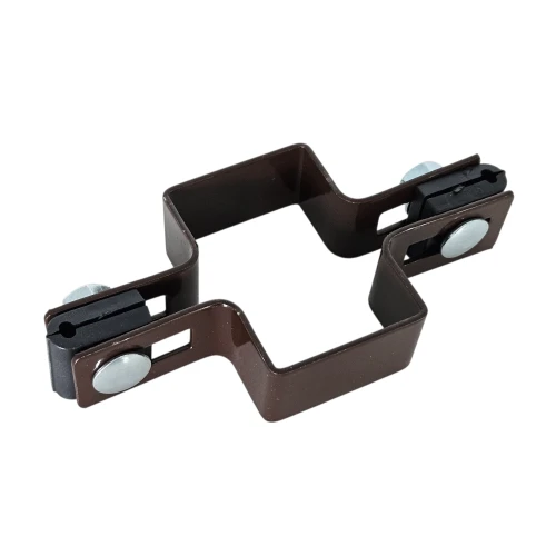 Mellemholder til hegnspaneler 40x60 brun GPV-700-05