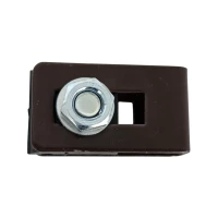 Universal klemme brun til hegnspaneler med M8x25 skrue