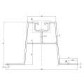 Trapezformet Bro 33cm H-60 af EPDM til Tage af Trapezformet Metalplade PV-02-02 (2)