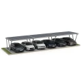 Solcellecarport VICA til 6 køretøjer Solcelleparkering 3x2 moduler GPV-105-06