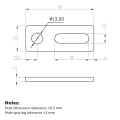 Monteringsadapter M12 80x30x5 kvalitet 1.4301 PV-07-07 (2)