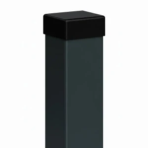 Hegn stolpe 80x80x2 mm, længde 2,4 m, antracitgrå