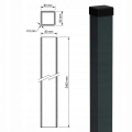 Hegnsstolpe 80x80x2 mm, længde 2,4 m, antracitgrå GPV-700-73 (3)
