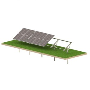 Solar KIT T1V Strong – jordbaseret PV-konstruktion til 8 paneler