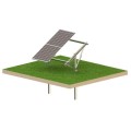 Jordmonteret solcellestruktur Ultra Strong 2 paneler Montagesystem T1V GPV-T1V-US2 (1)