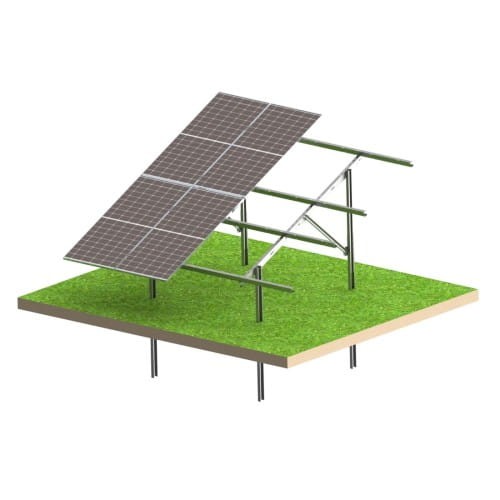 Solar KIT N2V Light – jordbaseret PV-konstruktion til 8 paneler GPV-N2V-L8 (1)