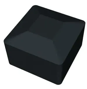 Dæksel til monteringsprofil 40x40 Sort PV-19-01