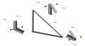 Monteringstrekant 15 Lodret 1400x1352x374 PV-09-01 (1)