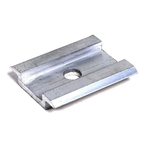 Mellemste Klemme H8 Aluminium 6060 Hul M8 PV-04-03