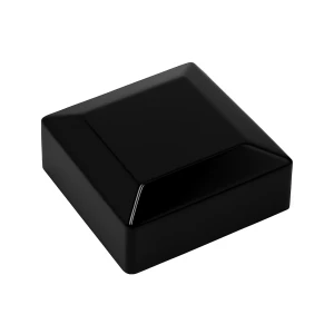 Hatte afdakning til hegnsstolpe 60x60 sort
