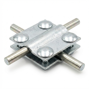 Krydssamling 4-huls 2-plader B til 30mm galvanisk forzinket