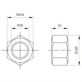 Sekskantmotrik M30 DIN 934 A4-50 000-077 (2)