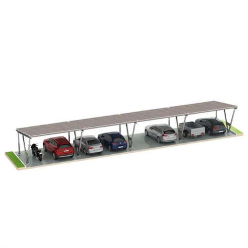 Solcellecarport VICA til 8 køretøjer Solcelleparkering 4x2 moduler GPV-105-08 (1)