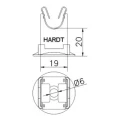 Lav trådstolpe med plastsokkel h=20mm rustfrit syrefast stål 000-149 (2)