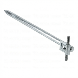 Jordspyd med låsemekanisme l=35cm galvaniseret stål