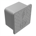 Væg kontrolboks 150x150x100mm plast grå 000-173 (1)