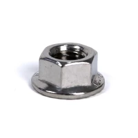 Sekskantede Flangemøtrikker DIN 6923 med Savtakket Flange - M8