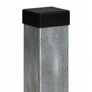 Hegn stolpe 100x100x3 mm, længde 2,0 m, galvaniseret