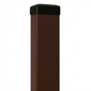 Hegn stolpe 60x40x1,2 mm, længde 2,0 m brun, RAL 8017