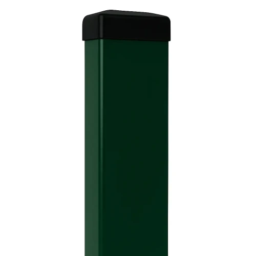 Hegn stolpe 60x40x1,2 mm, længde 2,0 m, grøn RAL 6005 000-195 (1)