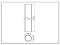 Hegn stolpe Fi 48,3x1,5, længde 2,3 m, grafit RAL 7016 000-227 (2)